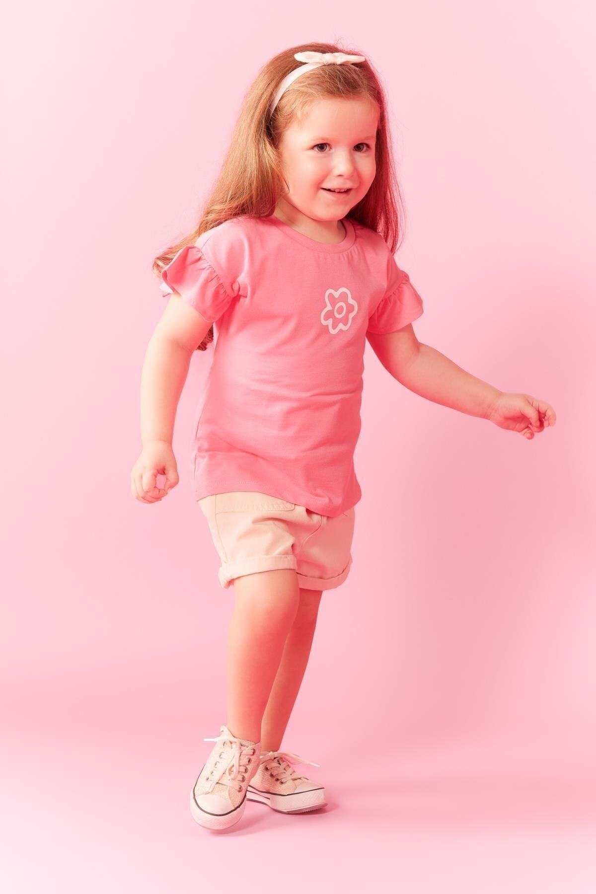 Defacto Kız Bebek Comfort Fit Gabardin Şort Z4255a223sm fotoğrafı 2 (önizleme)