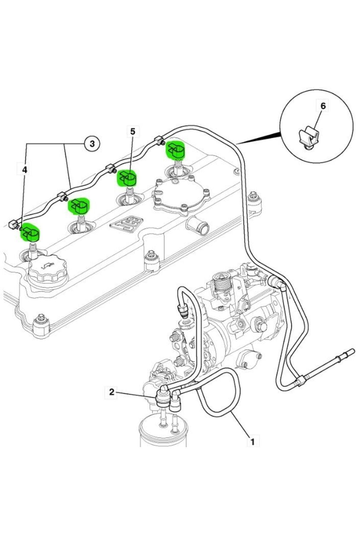 Orjinal-320/07189 - Injector Hose Tab 3