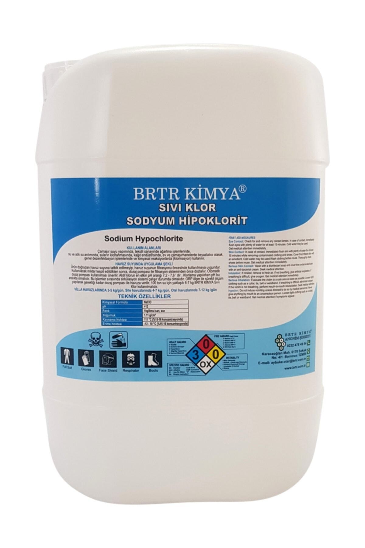 Kimya Saf Sıvı Klor 6 kg - Sodyum Hipoklorit 2