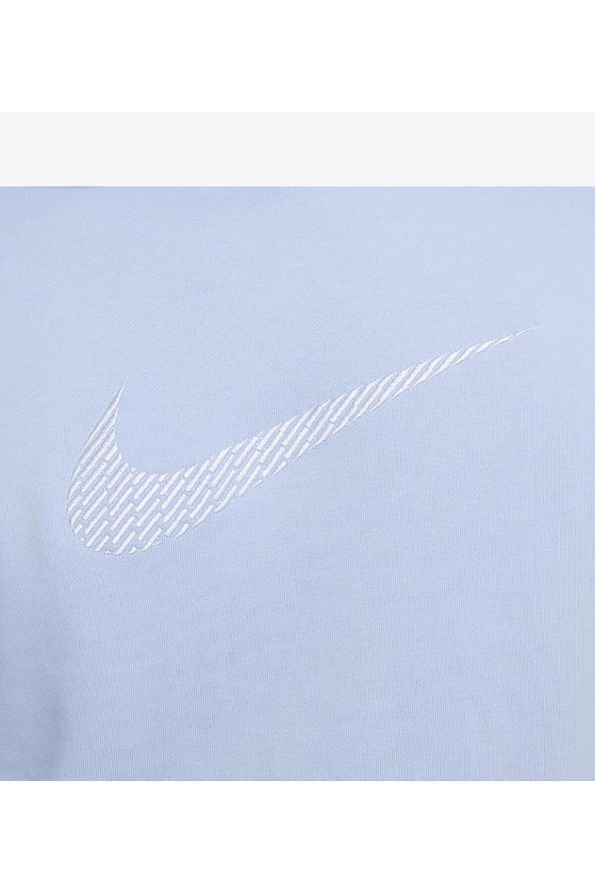 سویشرت اسپرت نایکی مردانه پارچه فیروزه اسپرت راسته Boxy    Relaxed/ریلکس اسپرت | Nike TYCO60ORAN169044924623909 - تصویر 4