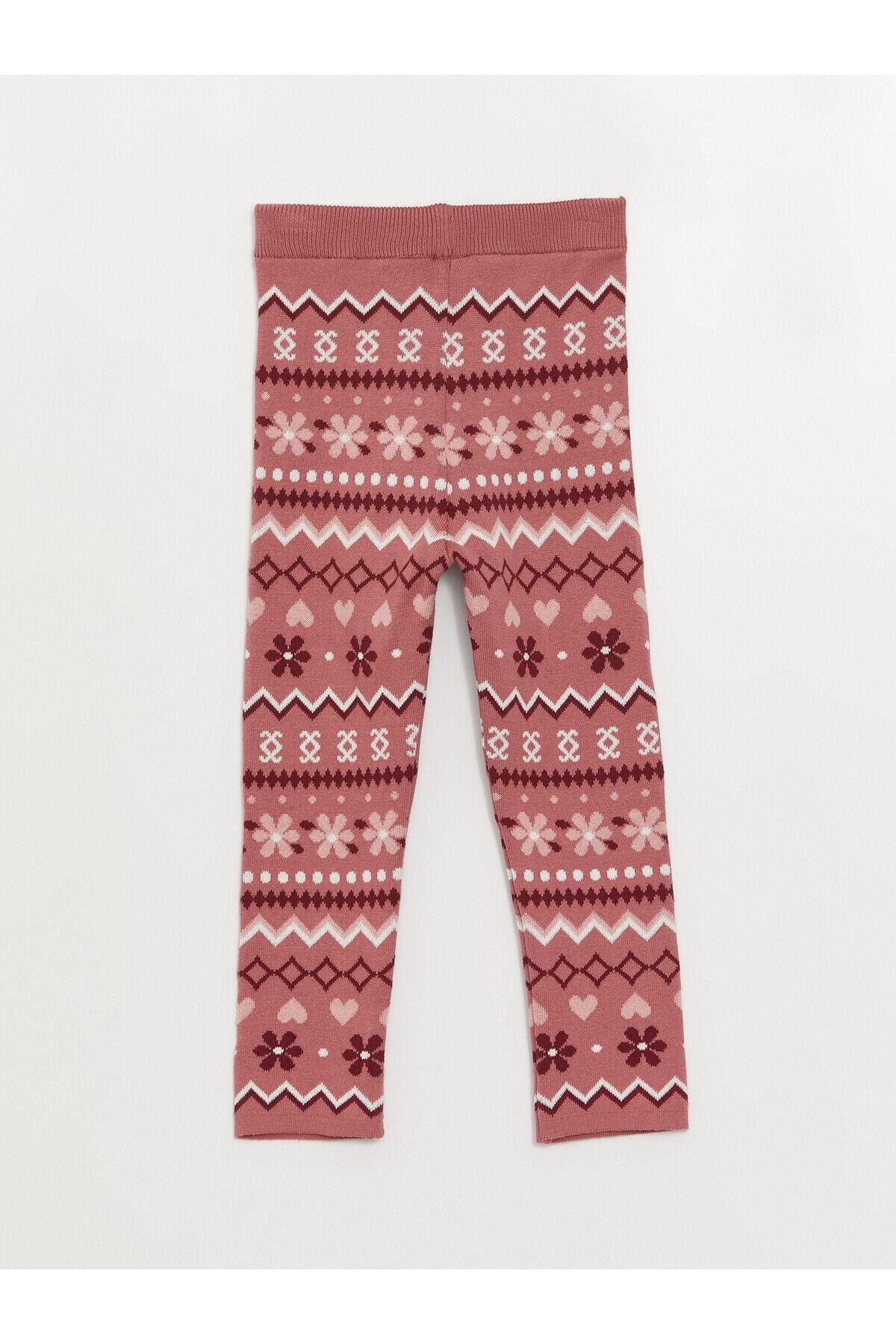 LC Waikiki-Gemusterte Strickstrumpfhose für Babys mit elastischem Bund 2