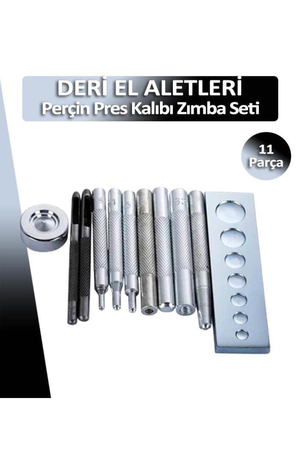 11-Piece Press Die Set for Rivet and Studs Steel