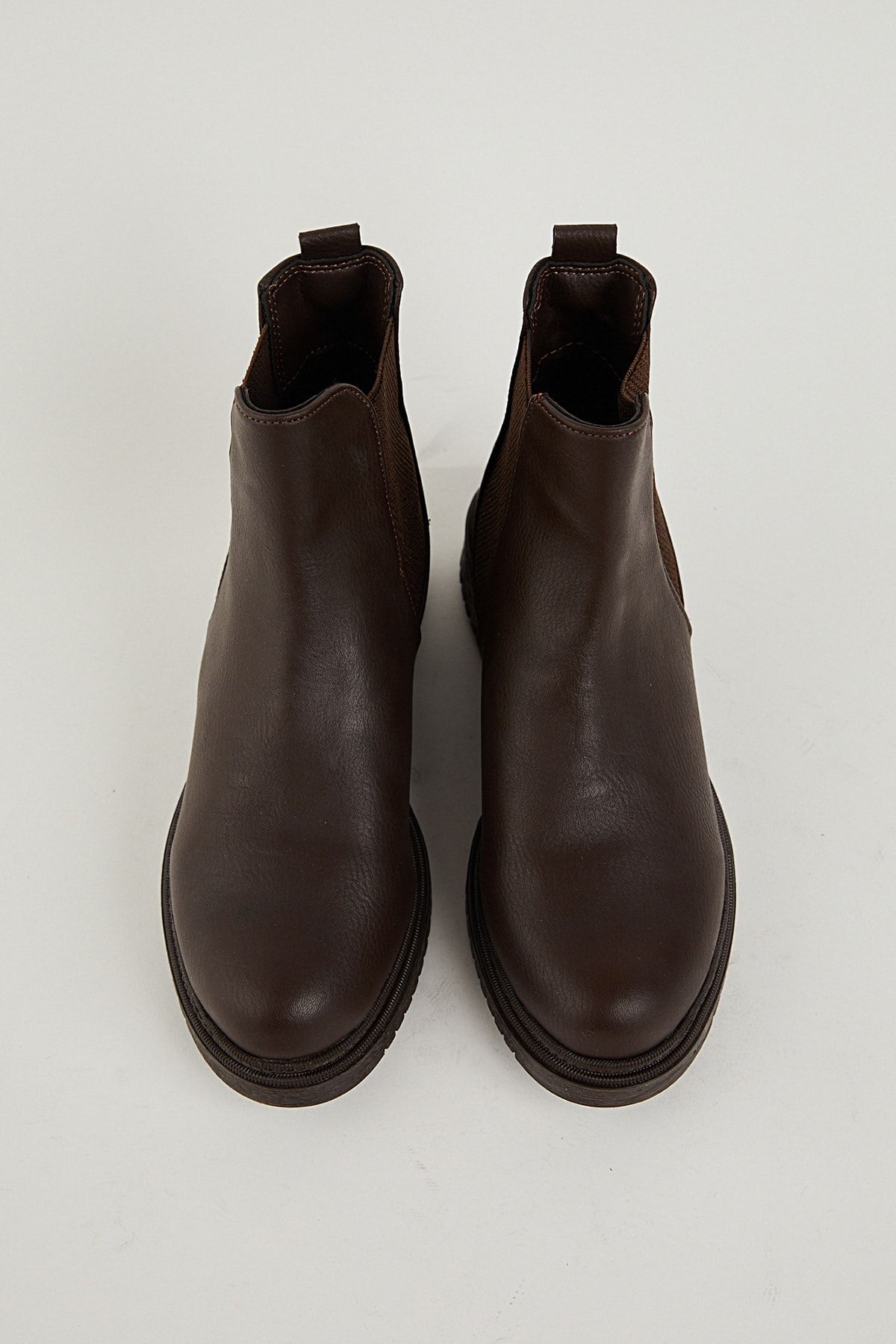 Dark brown leather chelsea new arrivals boots womens