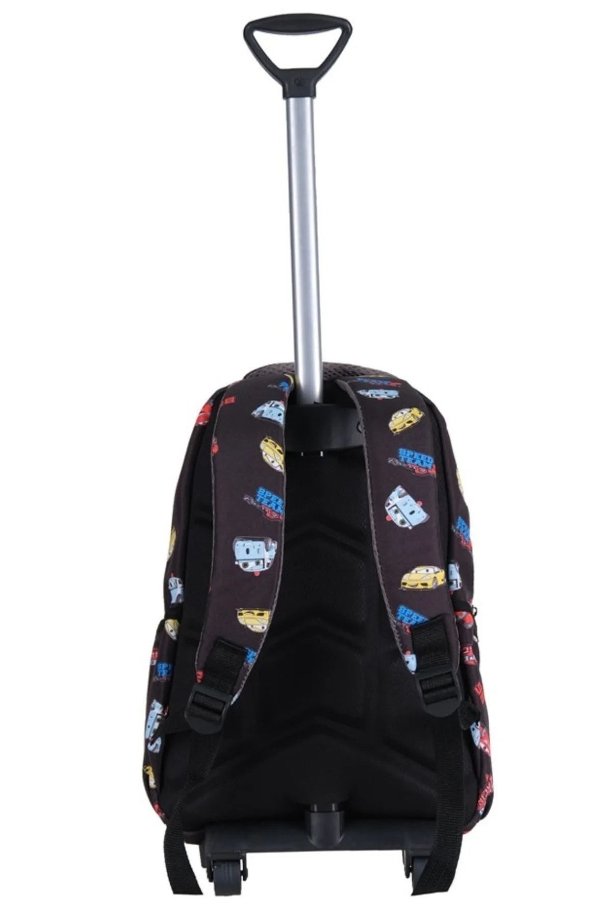 ATHLETIC-School Roller School Bag Roller School Bag Men's Wheeled School Bag Trolley Pattern 3