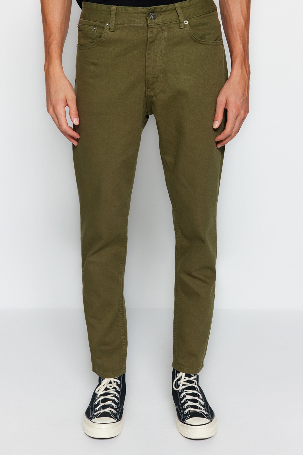Trendyol Collection-Khaki 100 % Baumwolle Relax Fit Boyfriend Jeans Jeans TMNAW23JE00043 3