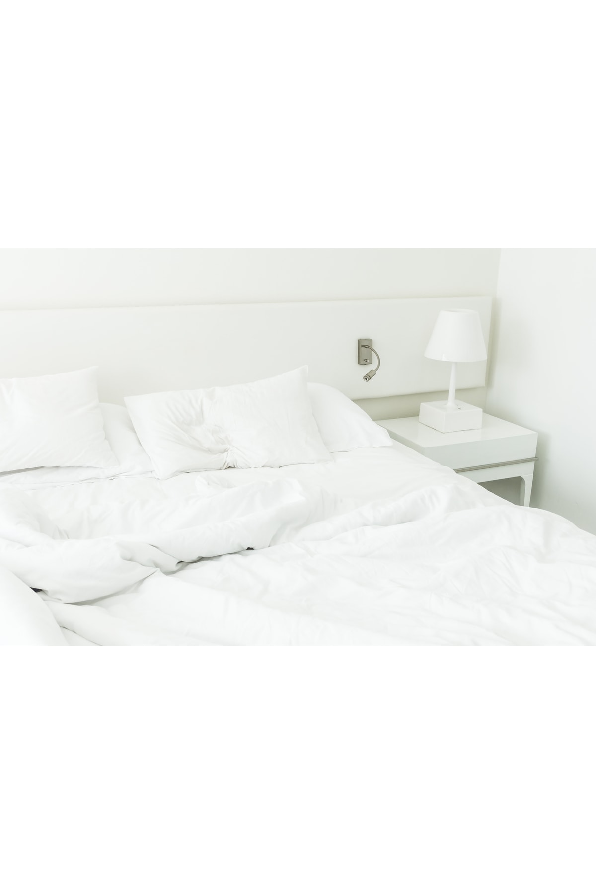 Lotusline Home Ranforce Lüks Pamuklu Tek Kişilik Nevresim Takımı - Beyaz fotoğrafı 2 (önizleme)