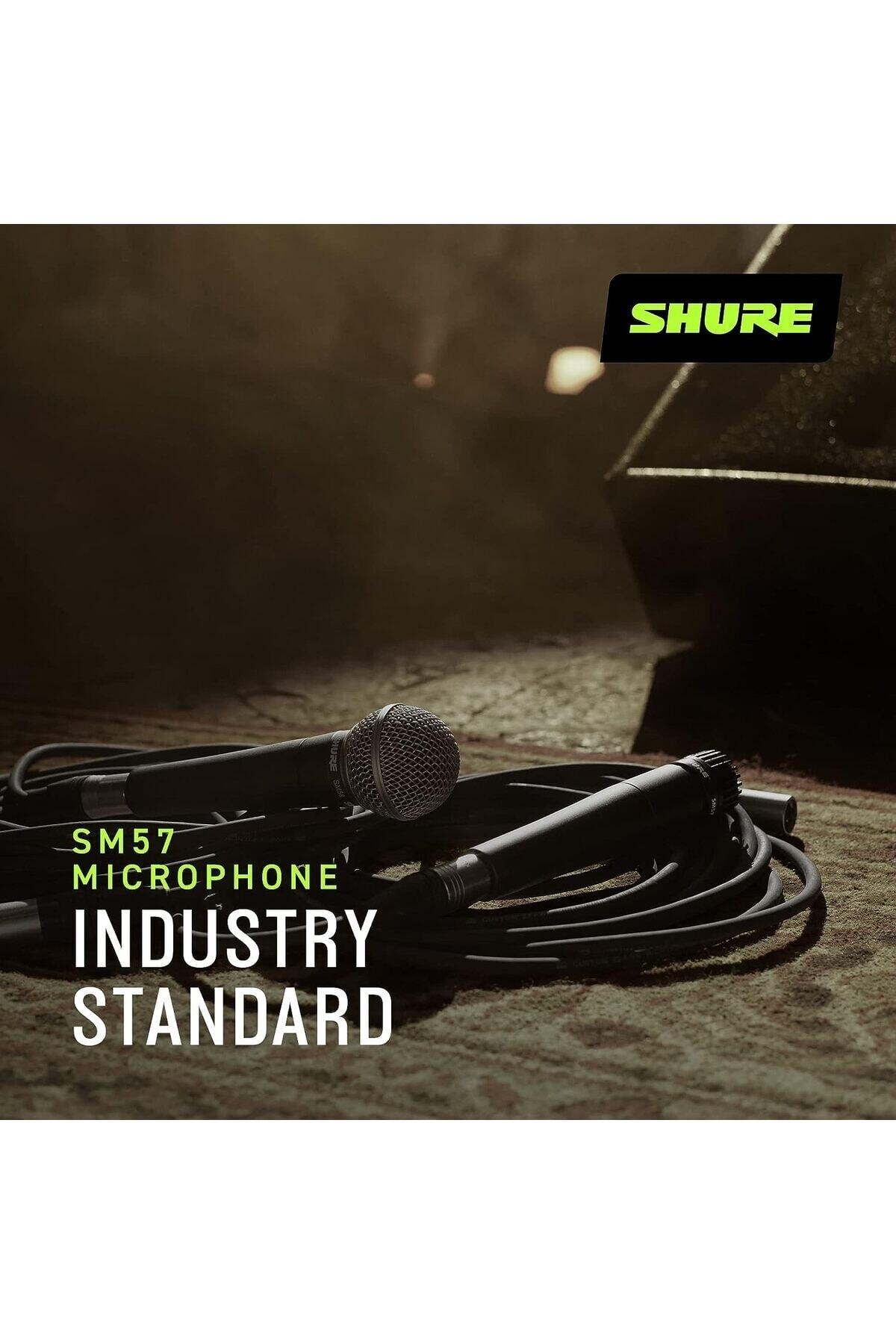 Shure-Sm57-lce Dynamic Instrument Microphone - 40hz-15khz, Dbv/pa:-56.00 5