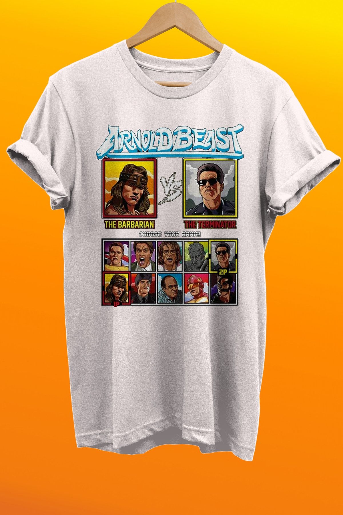 remonz-Arnold Schwarzenegger Printed 100% Cotton Basic T-shirt Regular Size T-Shirt 1