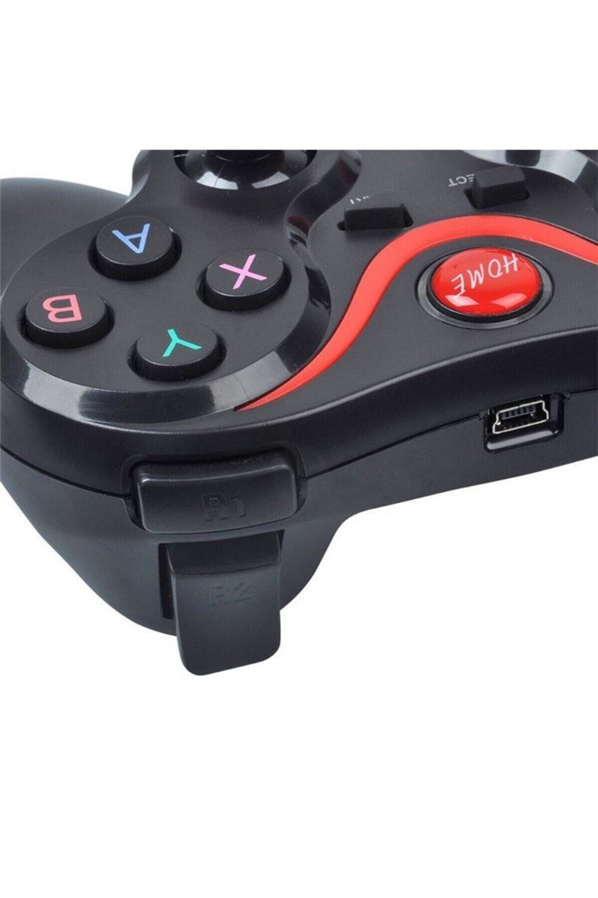T3 Wireless Kablosuz Oyun Kolu Bluetooth Joystick Gamepad Pc Telefon Ios Android Tv Box Bilgisayar 3