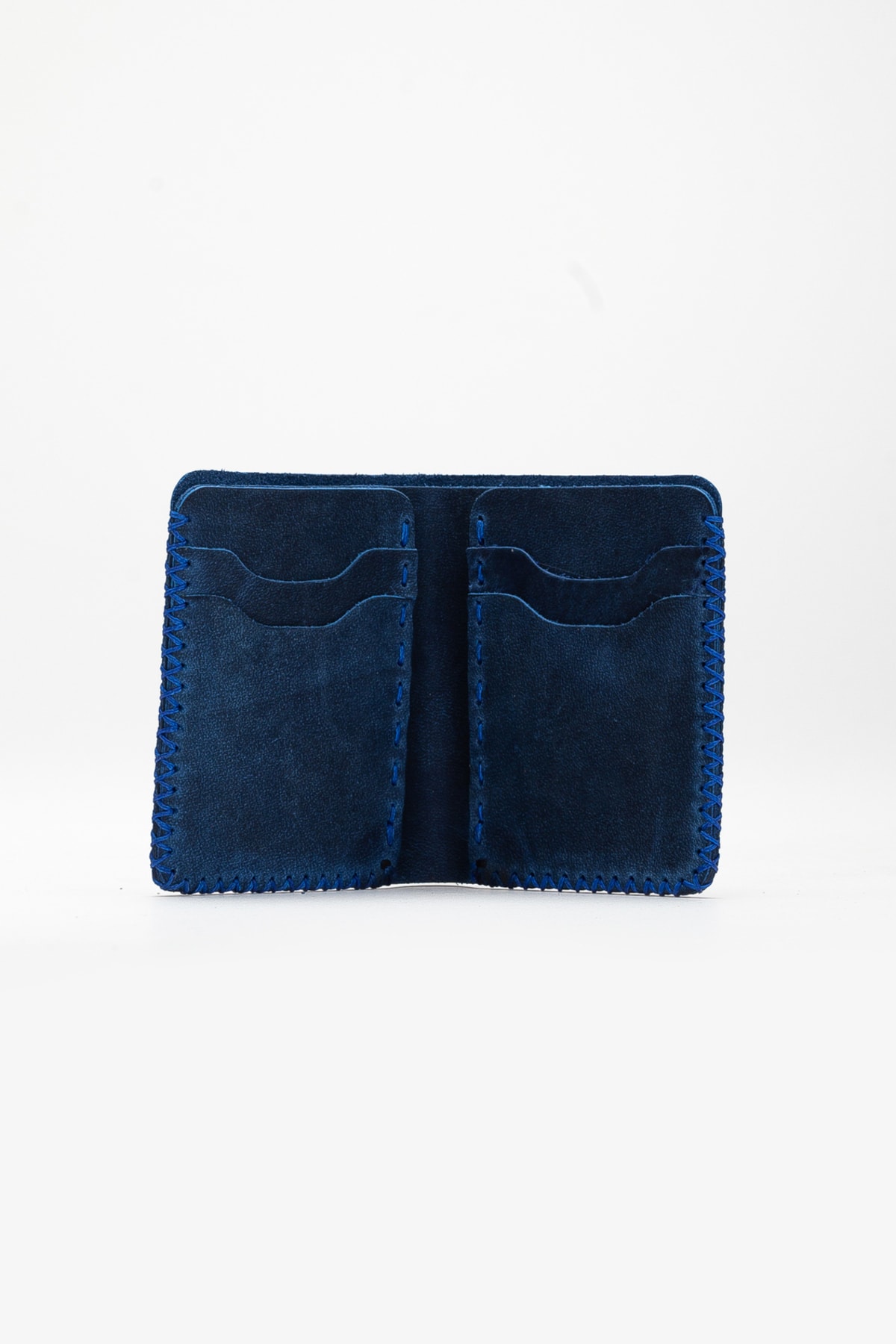 کیف پول مردانه آبی Niki Leather | NKLKANE اورجینال - تصویر 4