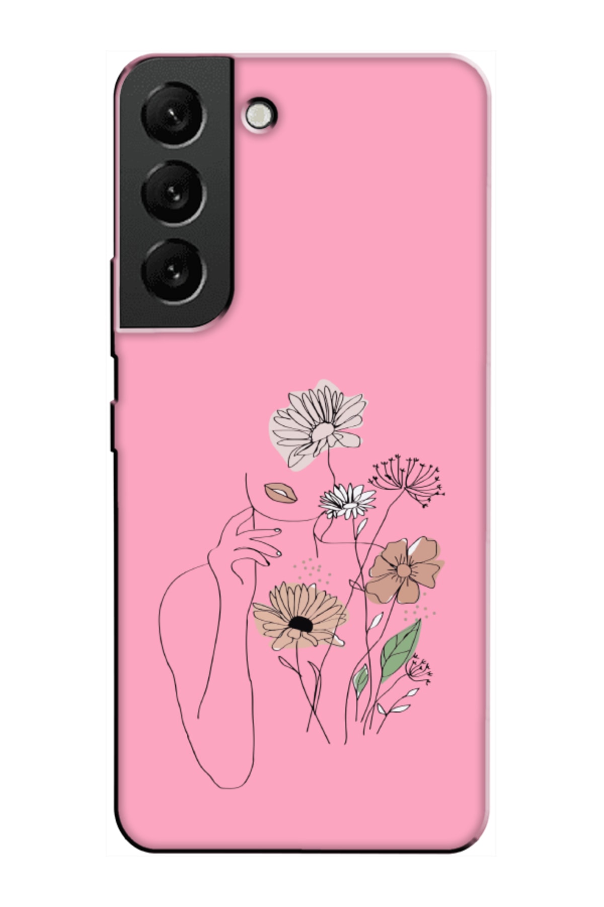 Samsung S22 Plus Women's Flower Pink Phone Case