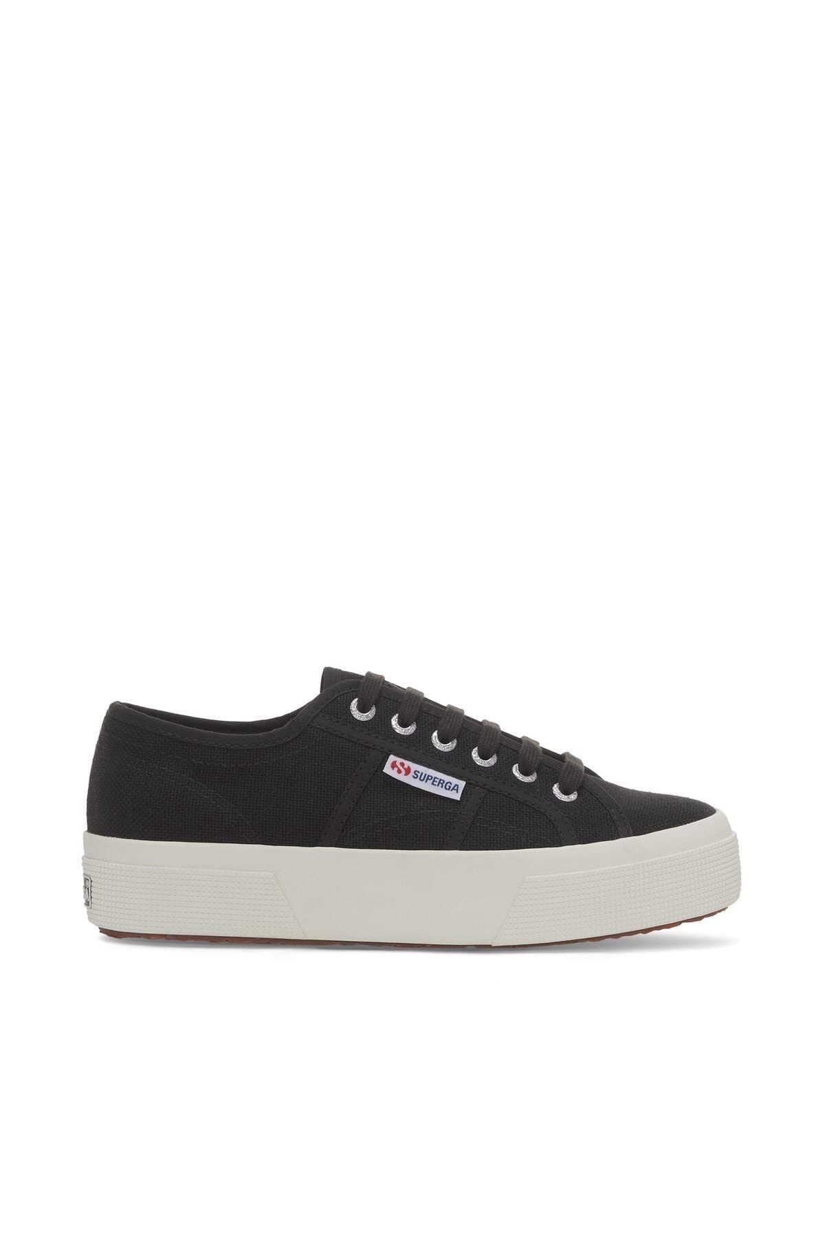 Черные унисекс кроссовки на платформе Superga 2740 Platform S21384W