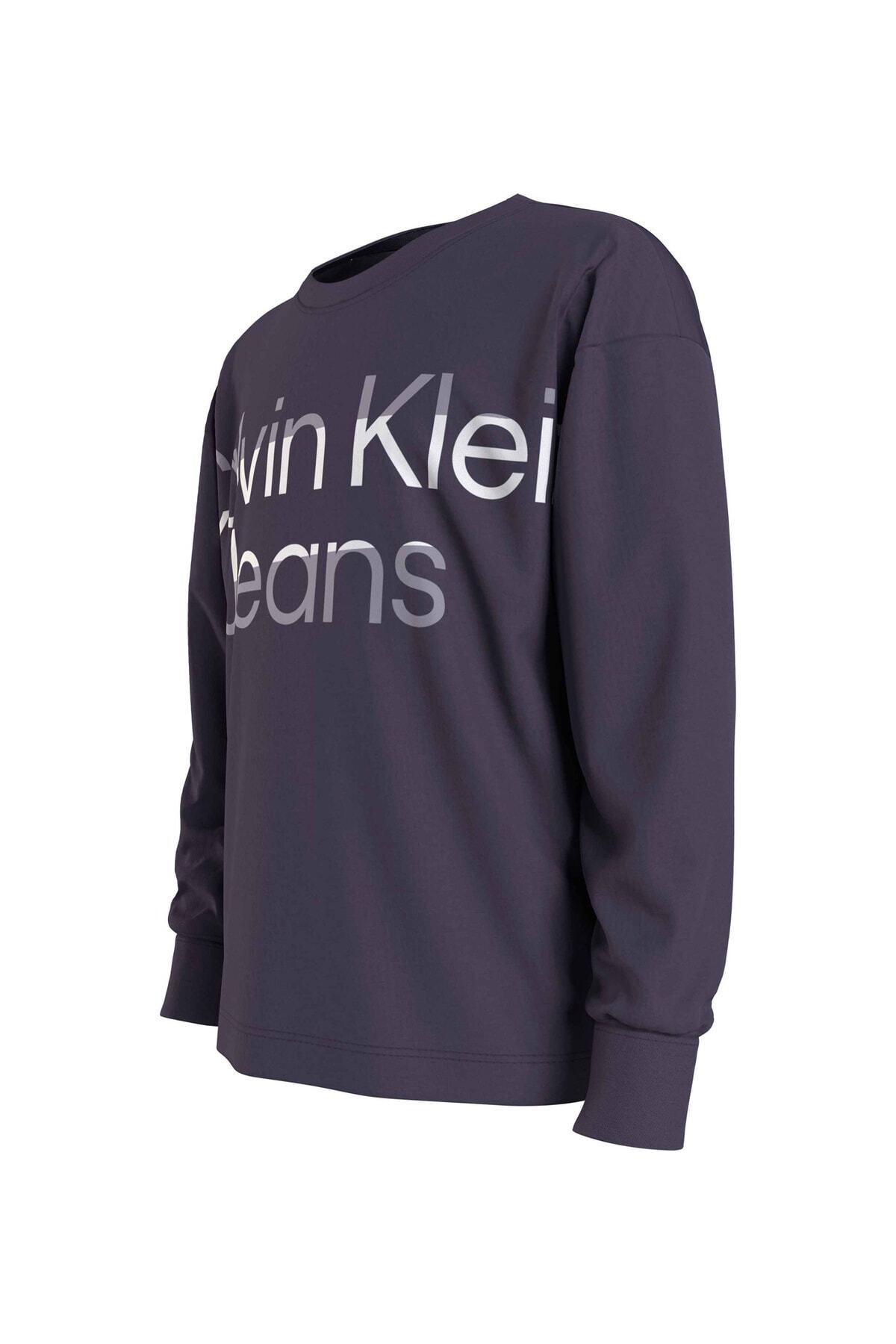 تیشرت مردانه بنفش کلوین کلاینCalvin Klein | 5003055172 اورجینال - تصویر 2