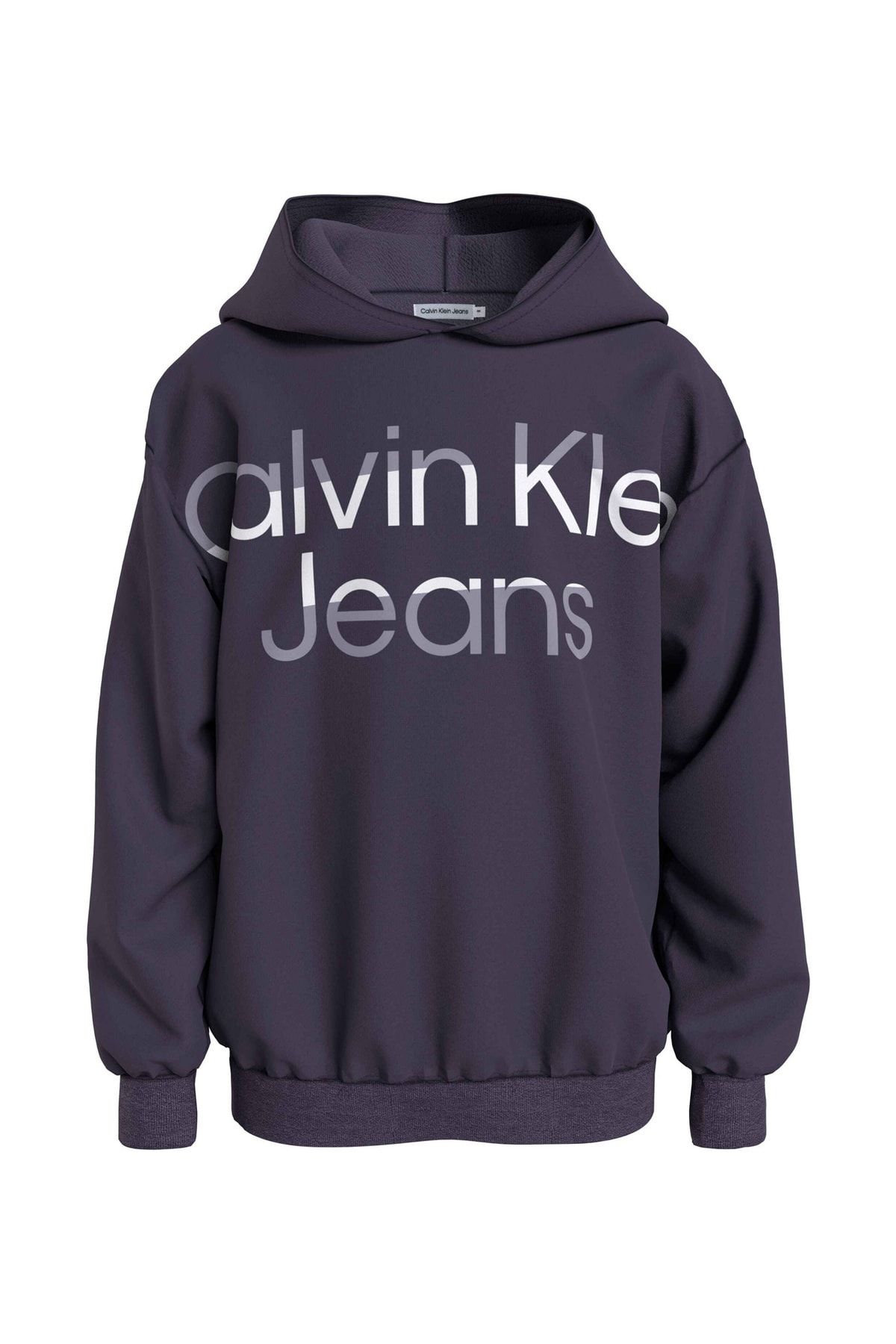 سویشرت بنفش پسرانه و بچگانه پسر چاپی Purple IB0IB01693VGS Calvin Klein