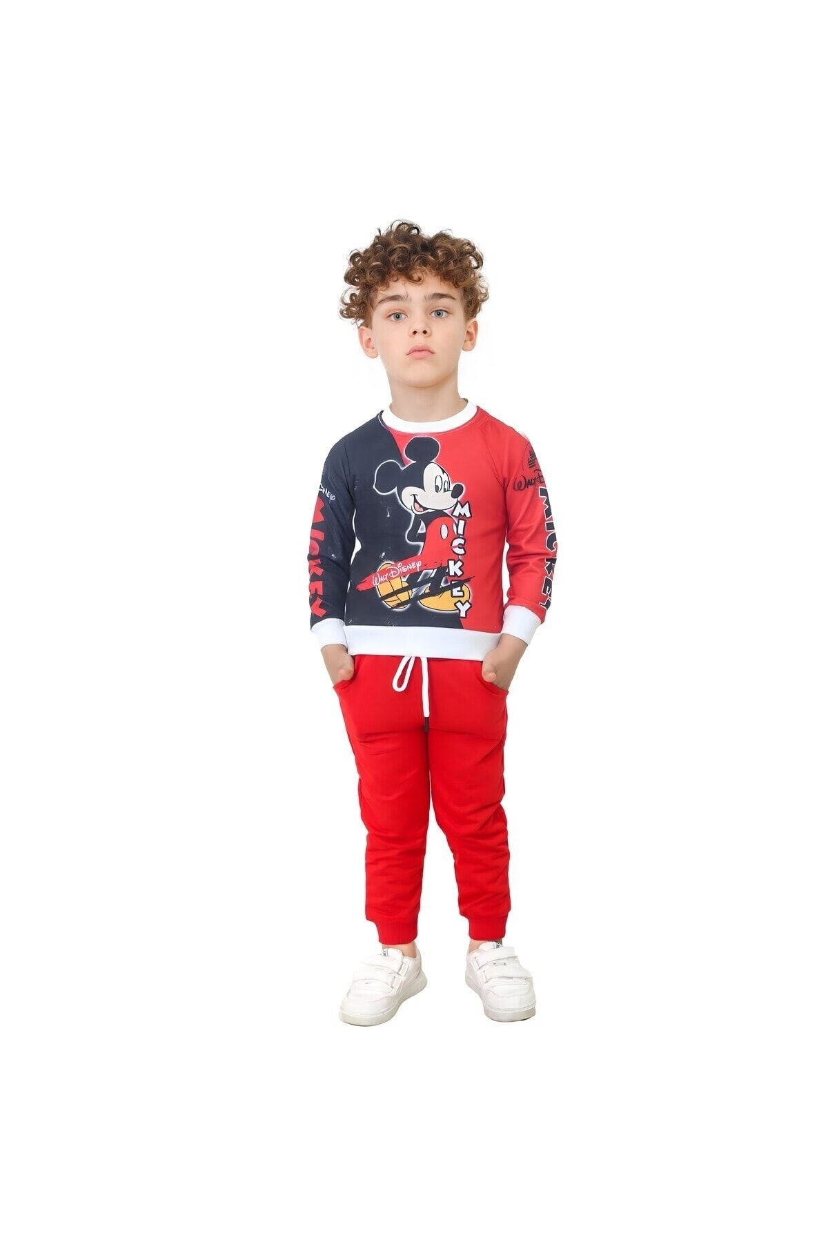 Cloudy Kids Unisex Boys and Girls Mickey Mouse Cotton Tracksuit Set