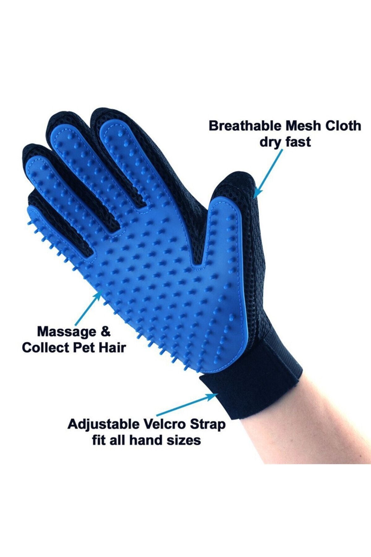 Pet hair glove best sale brush