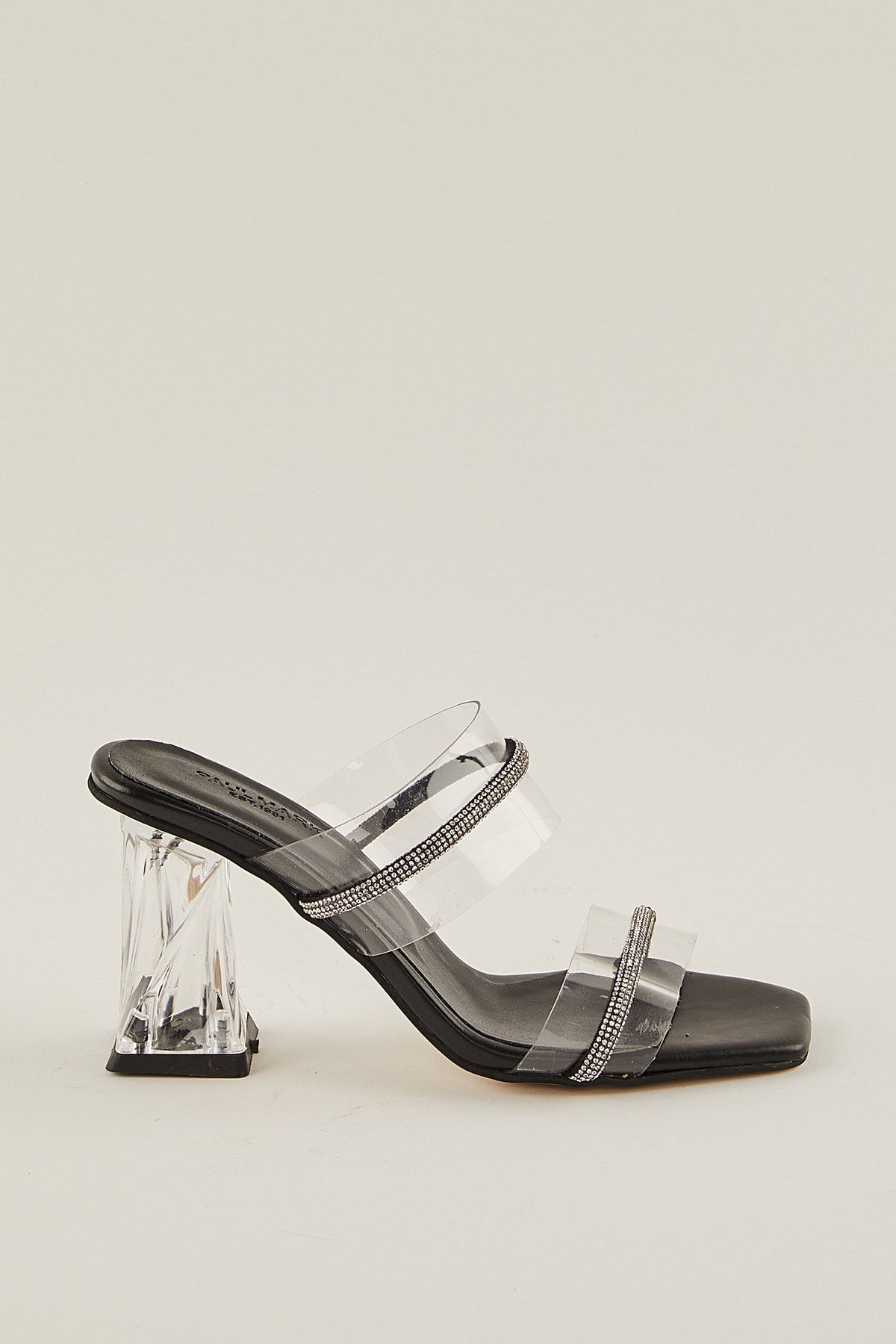 Transparent heel deals slippers
