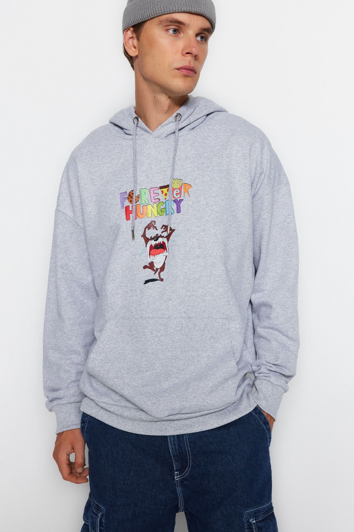 Forever hungry sweatshirt trendyol top