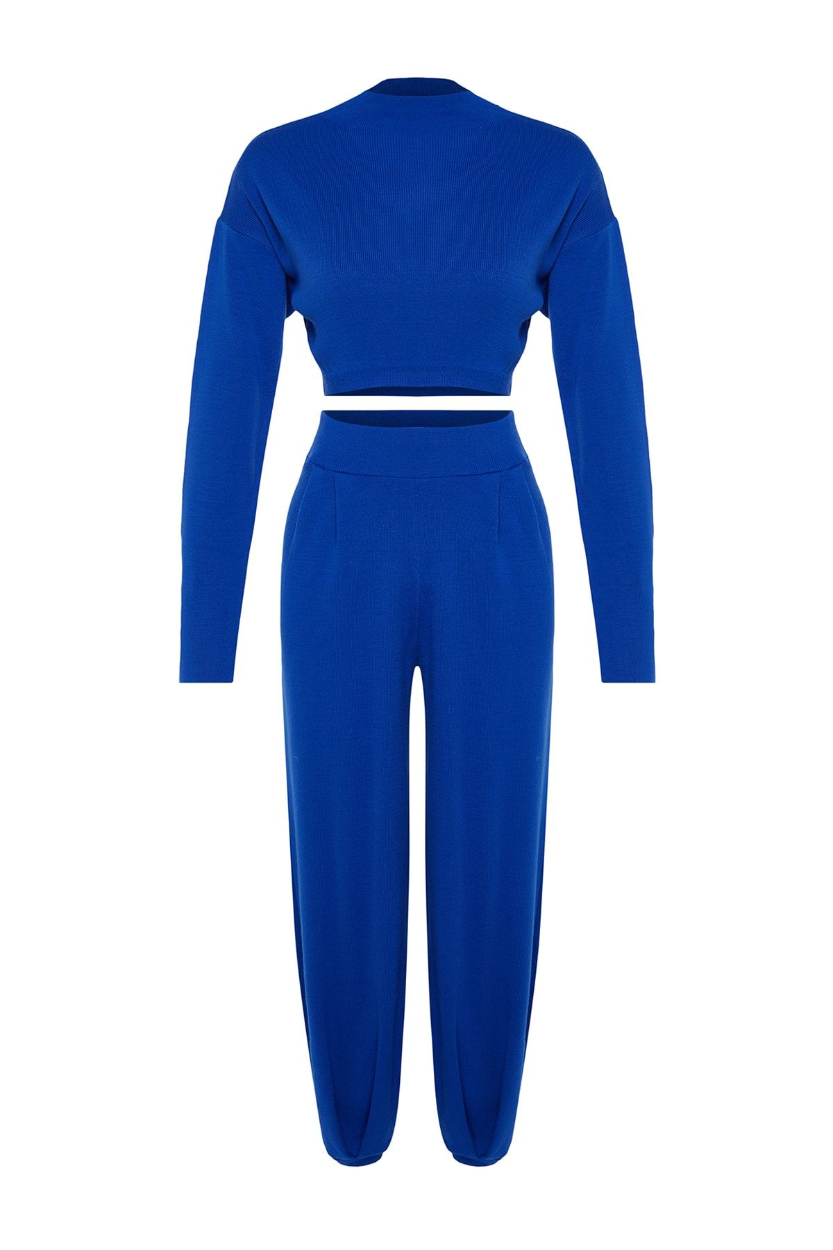 Trendyol Collection-Set de tricotaje Super Crop cu pantaloni jogger - TWOAW24AU00007 6