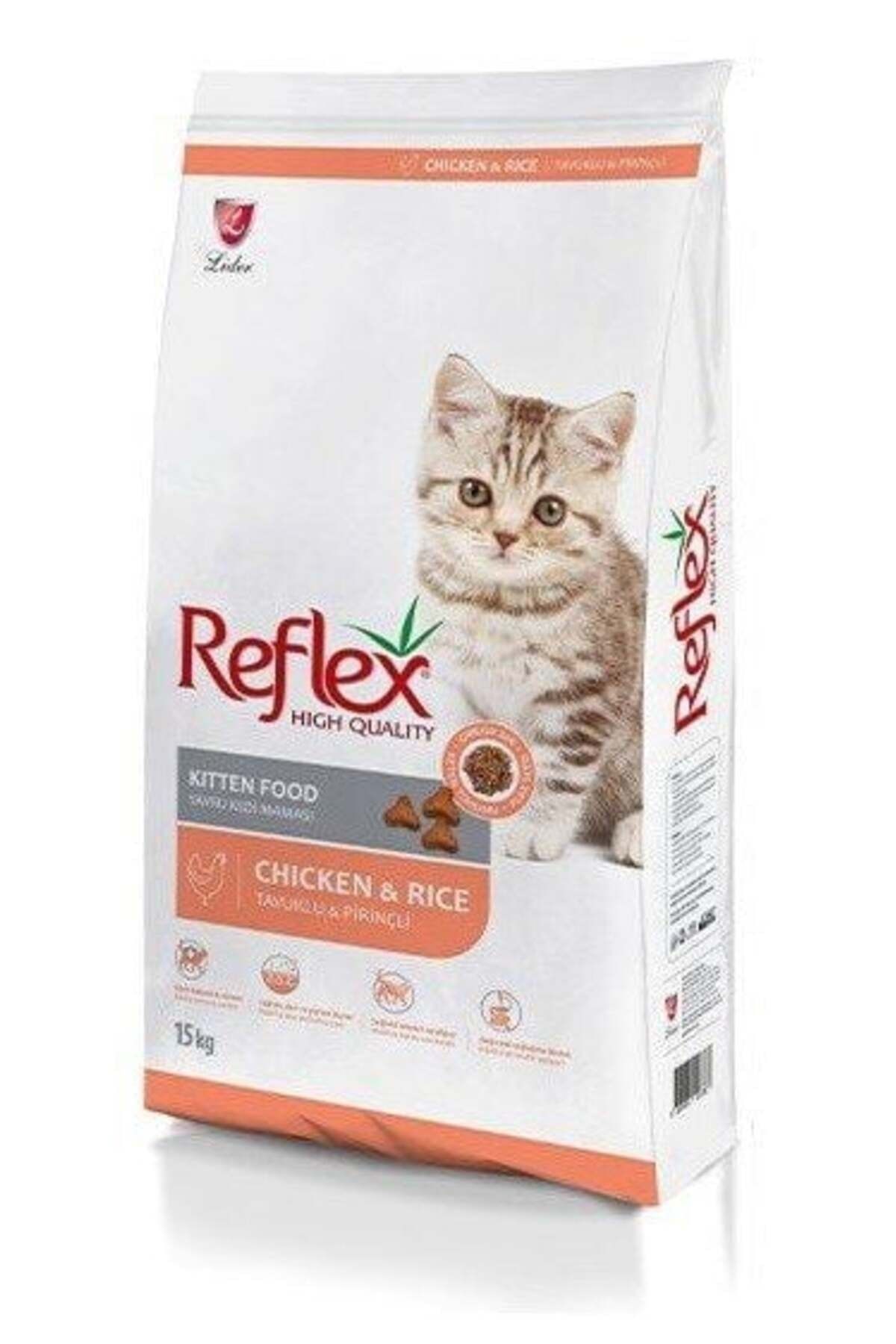 Reflex Tavuklu ve Pirinçli Yavru Kedi Maması 15 KG