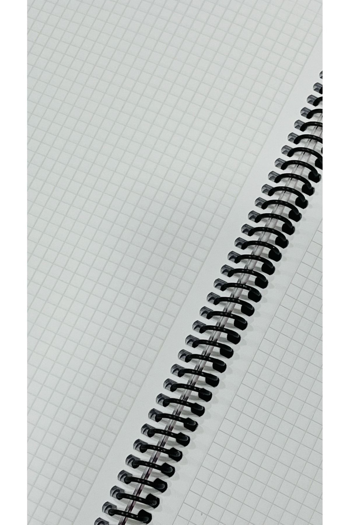 karinabest-Gıpta Eco Pp Ultimate Notebook Set of 3 80 Sheets Checkered A4 Spiral School Notebook Set 4