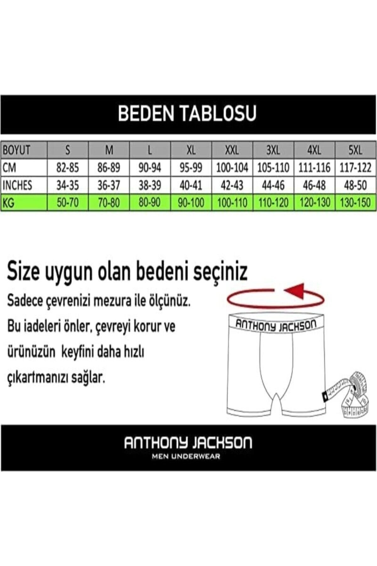 باکسر مردانه بنفش ANTHONY JACKSON | 301 S اورجینال - تصویر 5