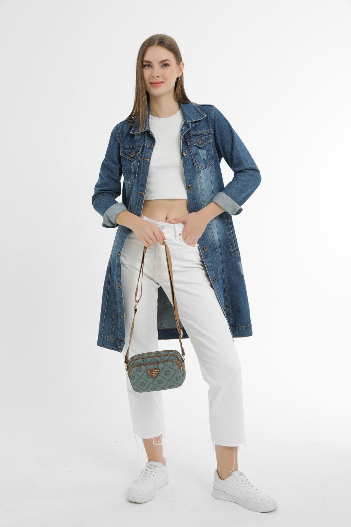 Fossil Laurel Green Women s Shoulder Bag 05FS23K470 Trendyol