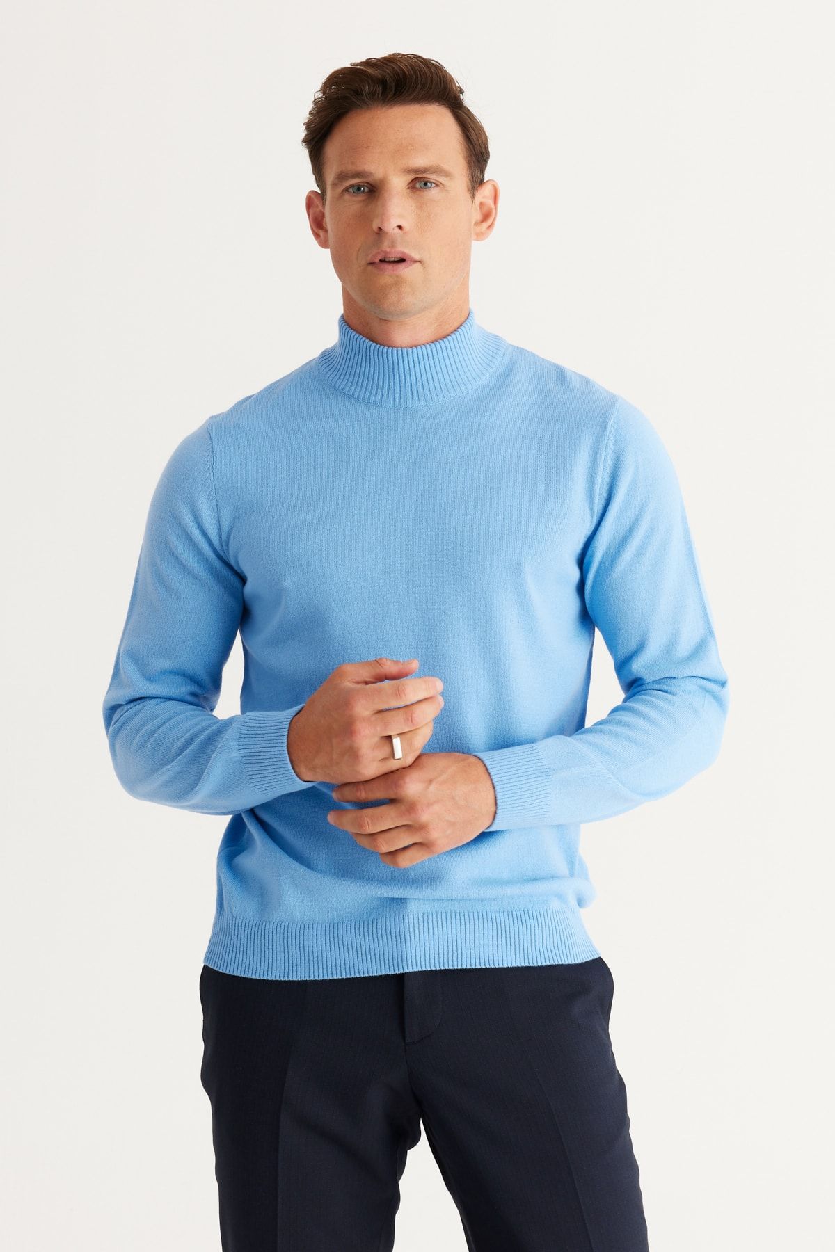 Light blue clearance turtleneck mens
