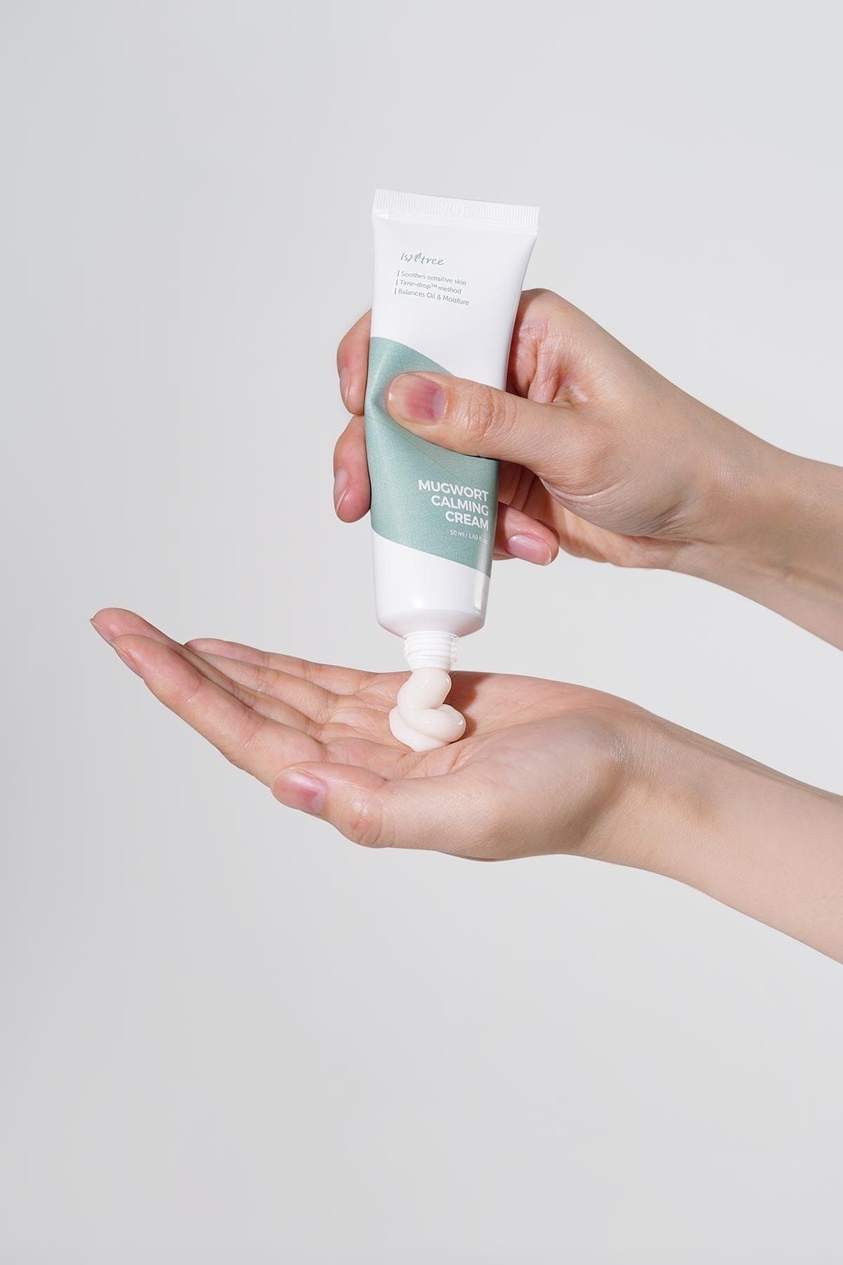 Isntree-ISNTREE Mugwort Calming Cream 50 ml - Moisturizing cream for sensitive skin 4
