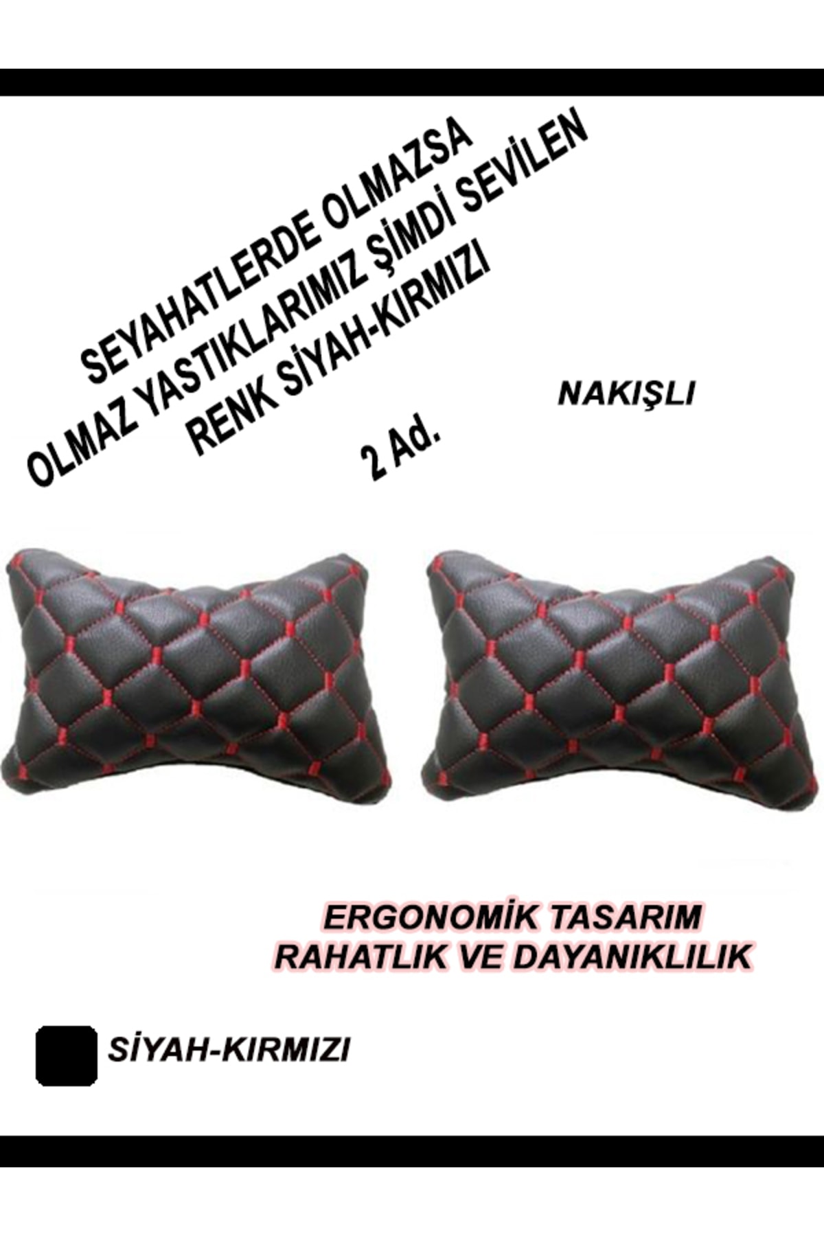 Genel Markalar Fiat DOBLO Uyumlu Araba,Oto,Araç Boyun Yastığı Miss Shop kırmızı