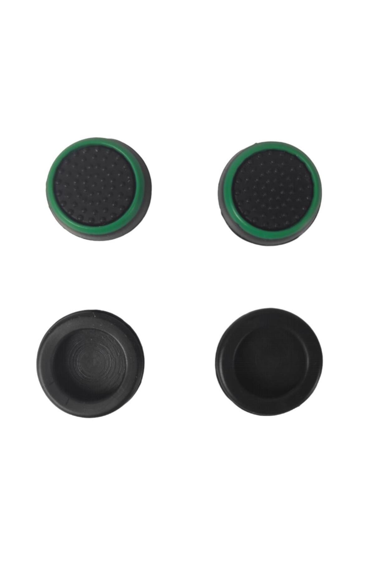 Ps4/Ps5/Xbox Analog Koruyucu Siyah Yeşil 4lü Paket 2