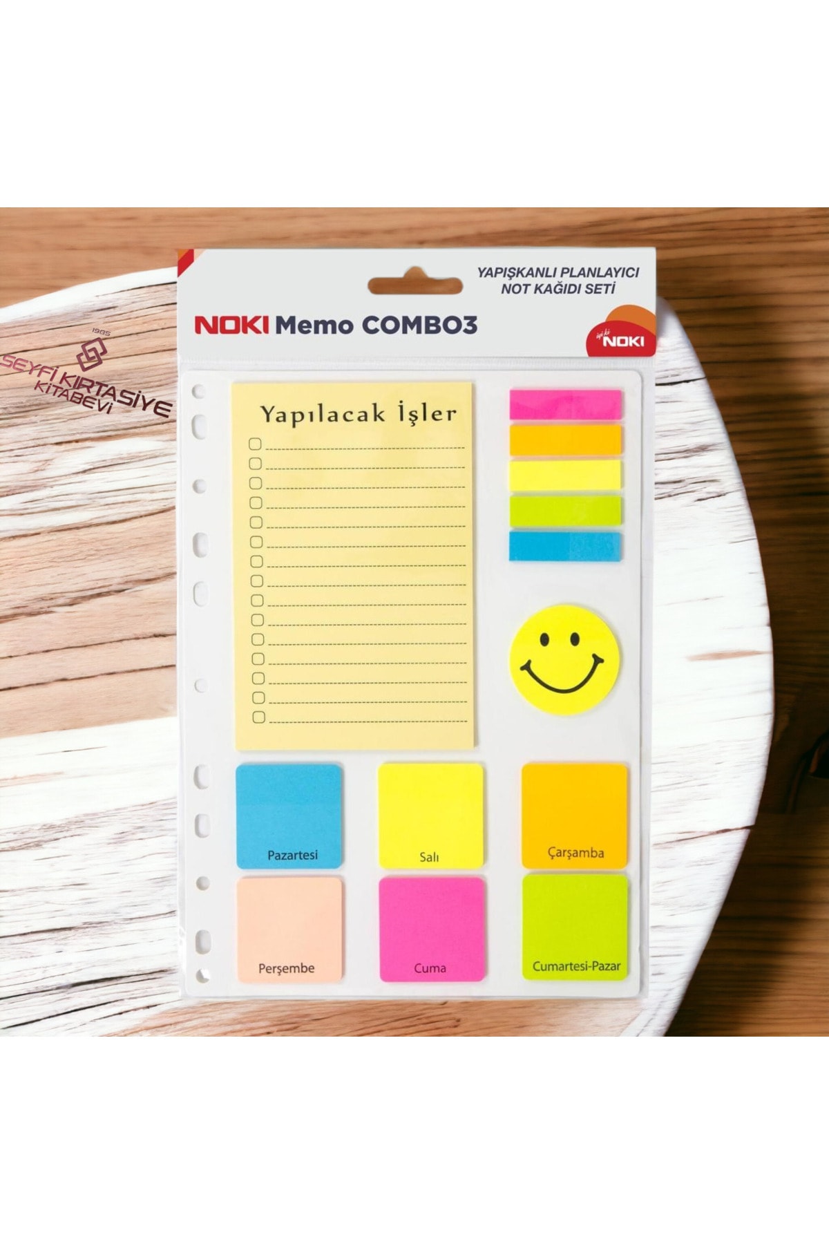 SEYFİKİRTASİYE COMBO 3 YAPIŞKANLI NOT KAĞIDI SETİ
