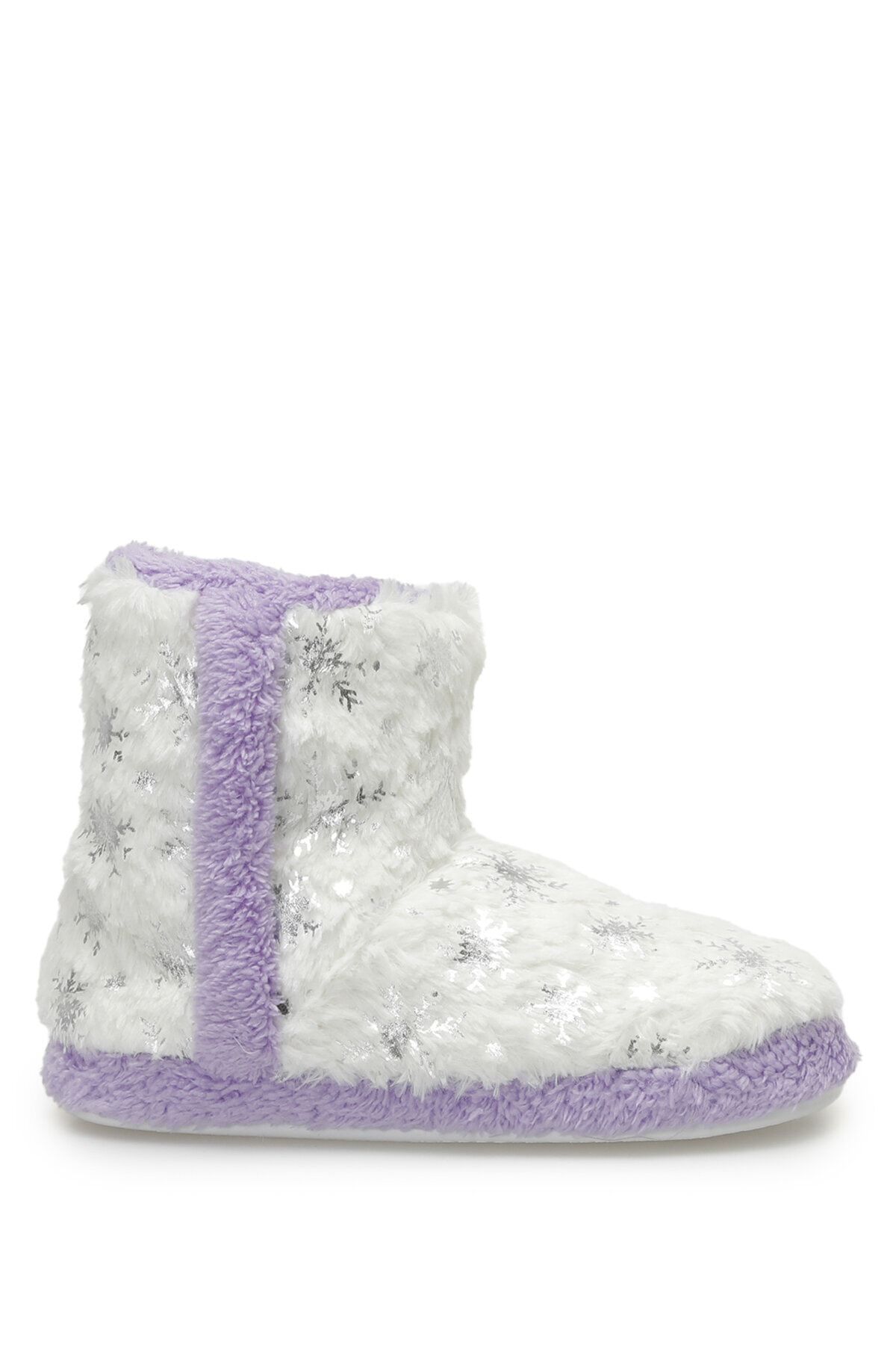 Polaris Plush Slippers Purple Flat Trendyol