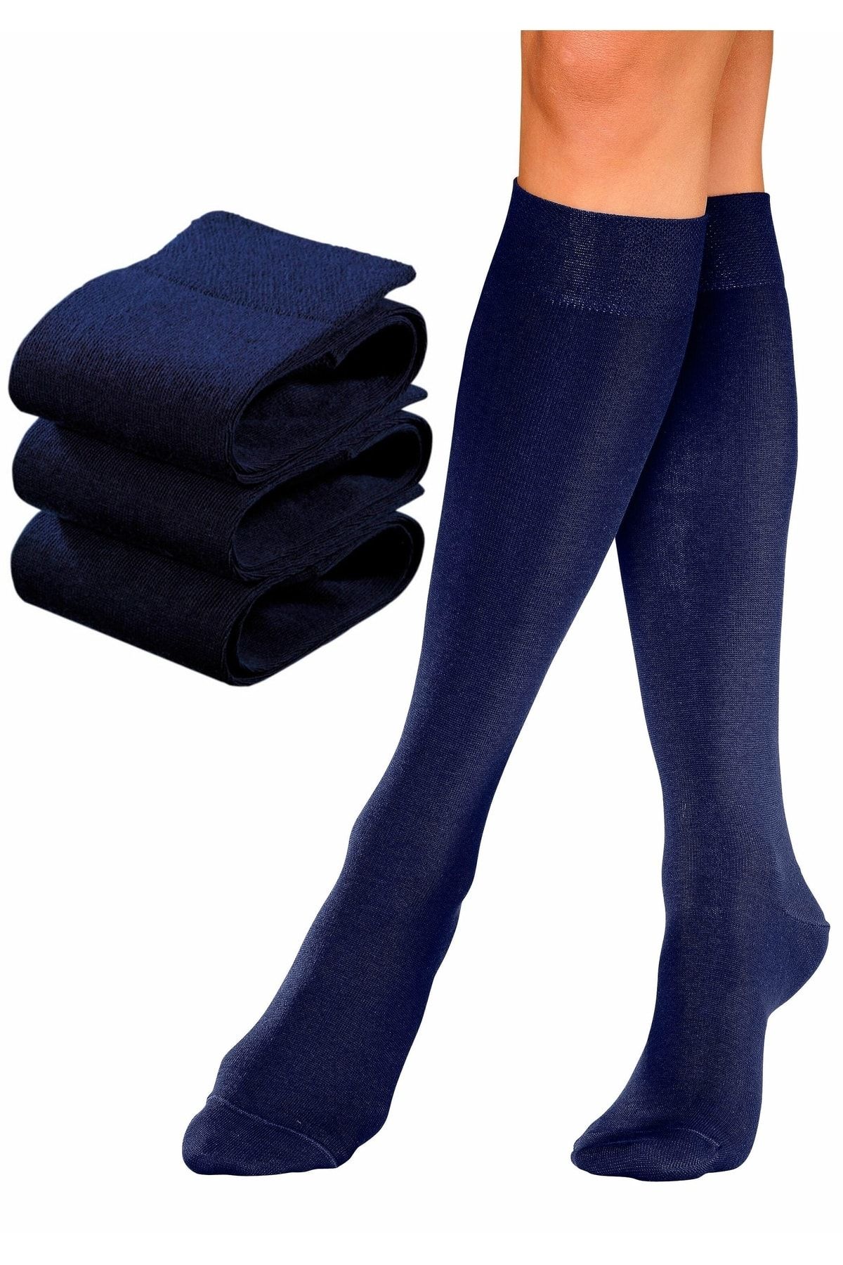 HIS - - - Unifarben Blau Trendyol Socken
