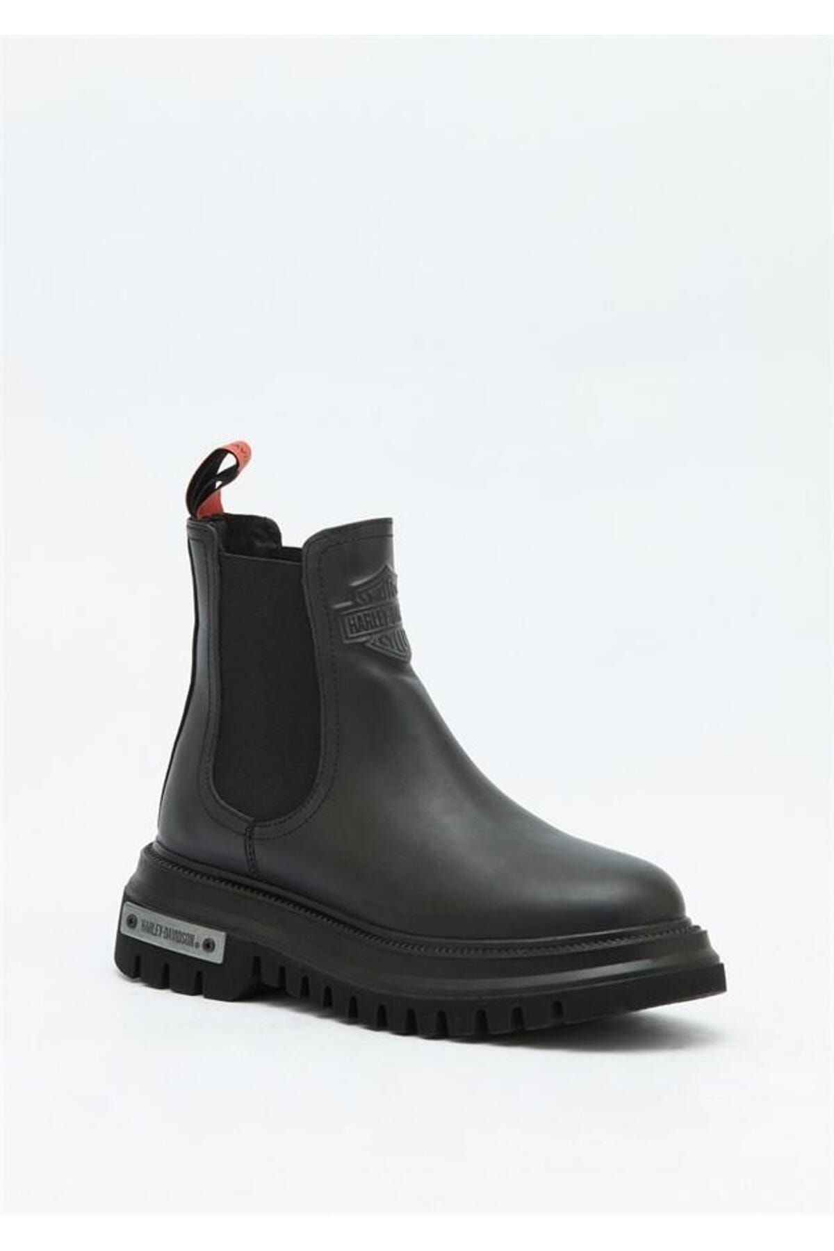 Harley Davidson Mourir Black Floater Leather Women s Boot Trendyol