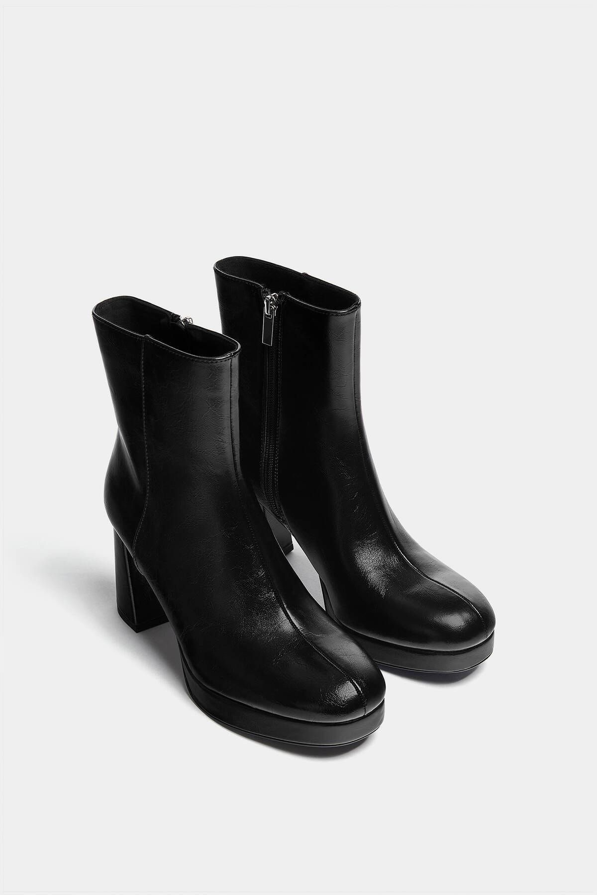 Pull Bear Topuklu ince platform tabanl bilekte bot Fiyat Yorumlar