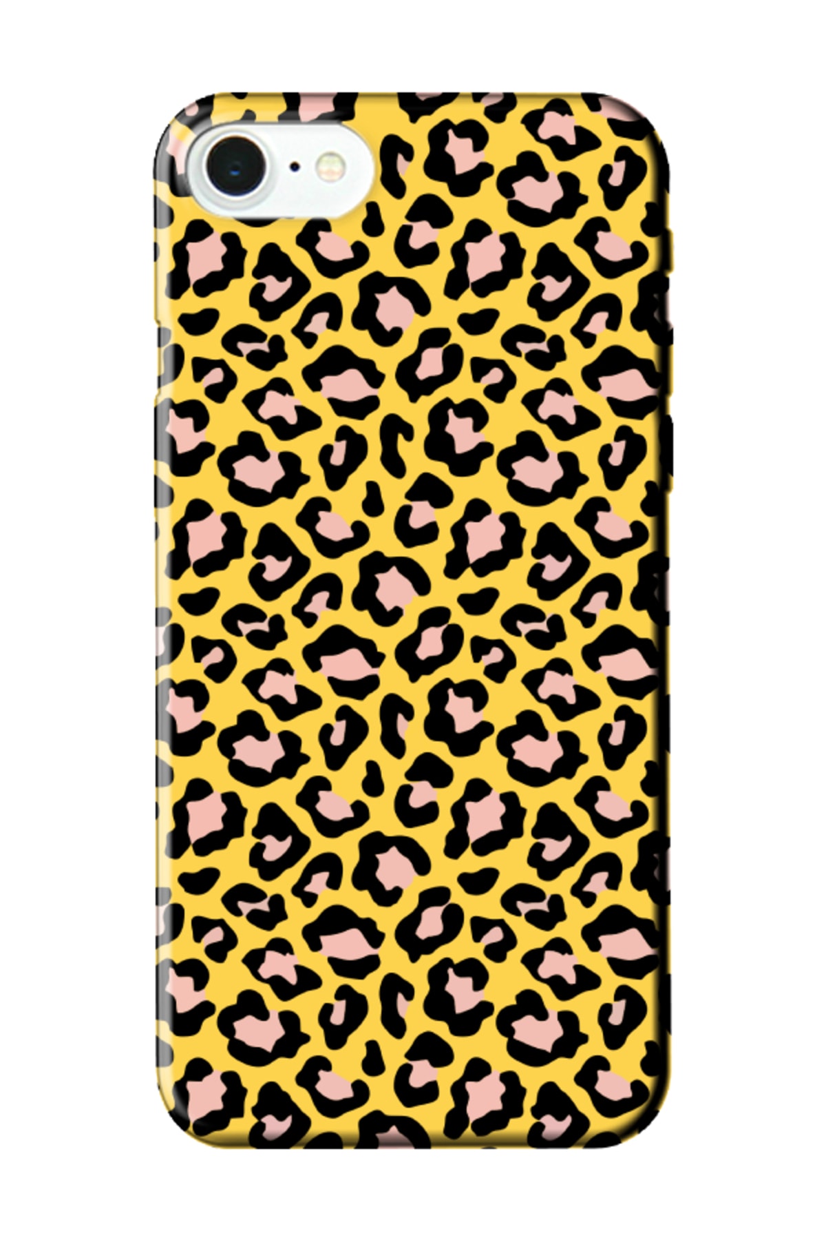 iPhone 8 Leopard Pattern Yellow Phone Case