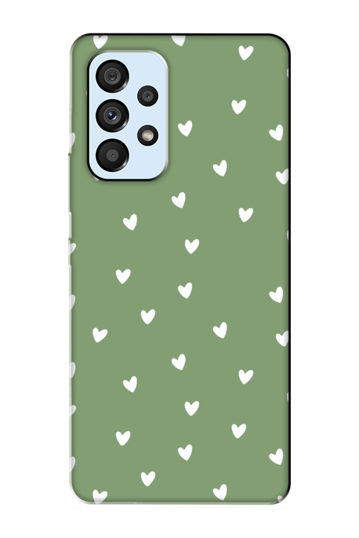 Samsung A53 Tiny Hearts Green Phone Case