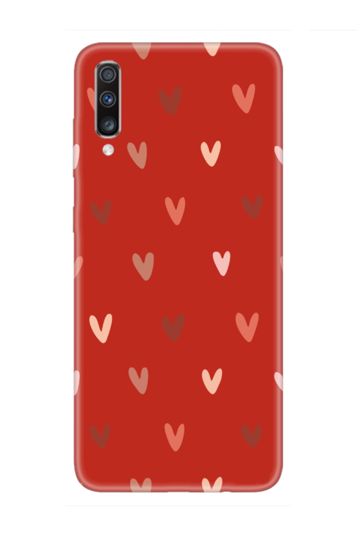 Samsung A70 Heart Pattern Red Phone Case