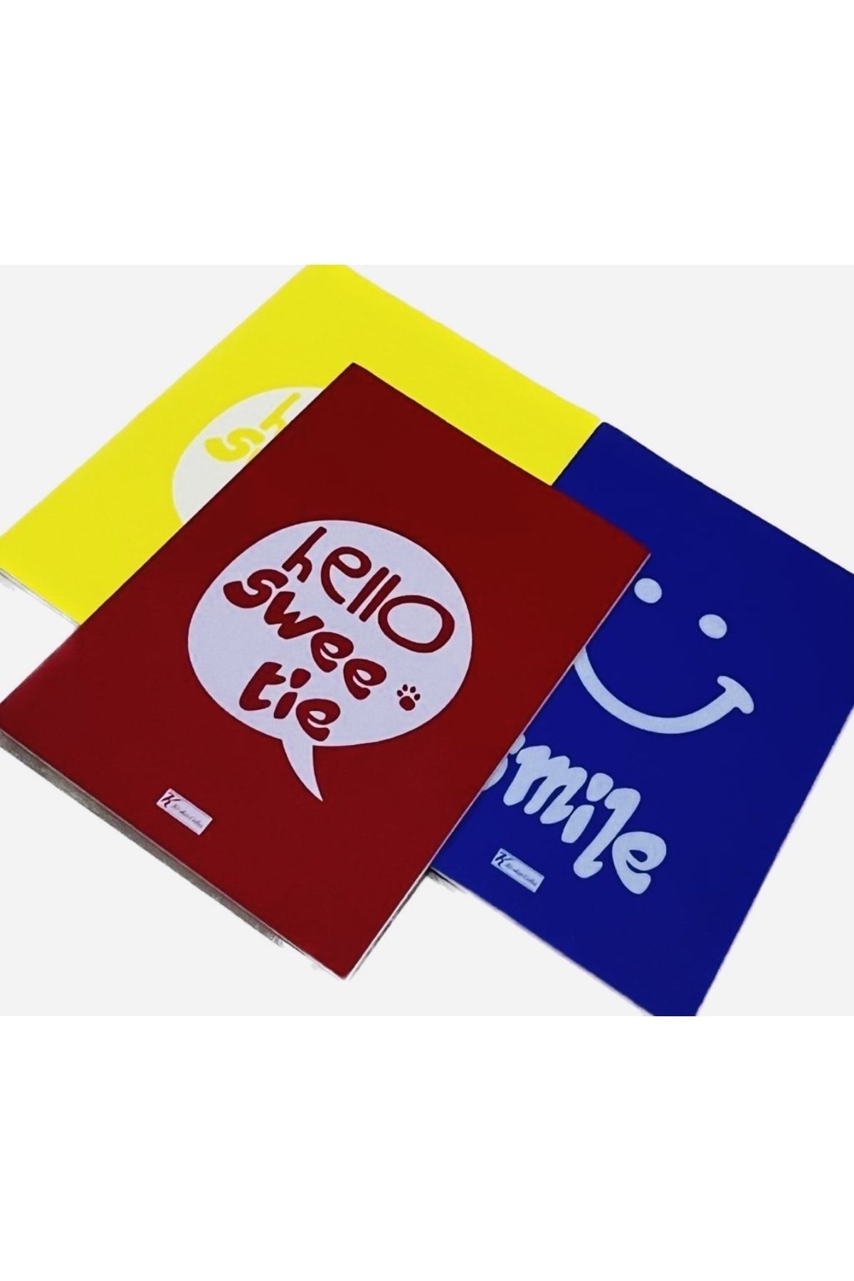karinabest-Sharp Motivation Mottos Triple School Notebook Set PP Cover 40 Sheets Checkered A4 Wire Stitched 4