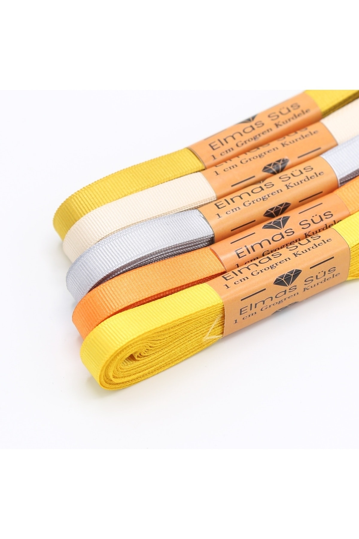 Mixed-c Grosgrain Ribbon 5 Pieces 1 cm 10 m