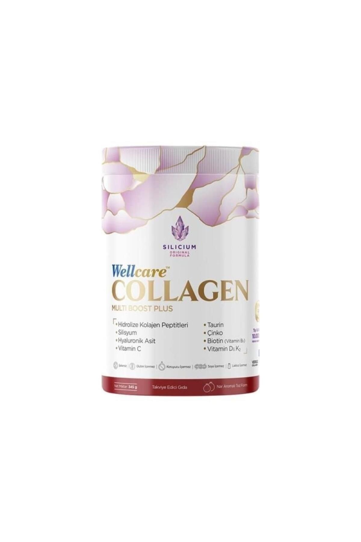 Wellcare Collagen Multi Boost Plus со вкусом граната, 345 г порошка WEL040014