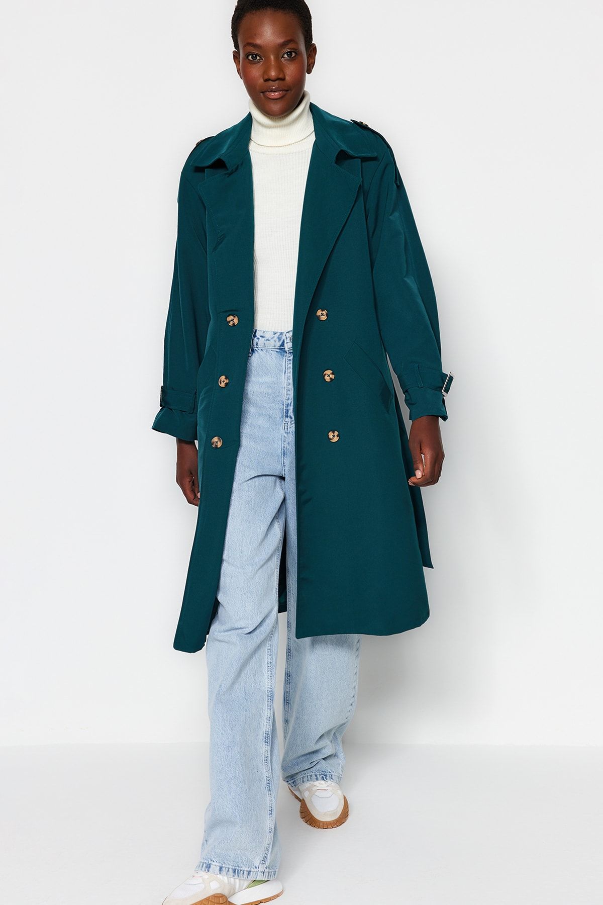 Burberry deals trench green