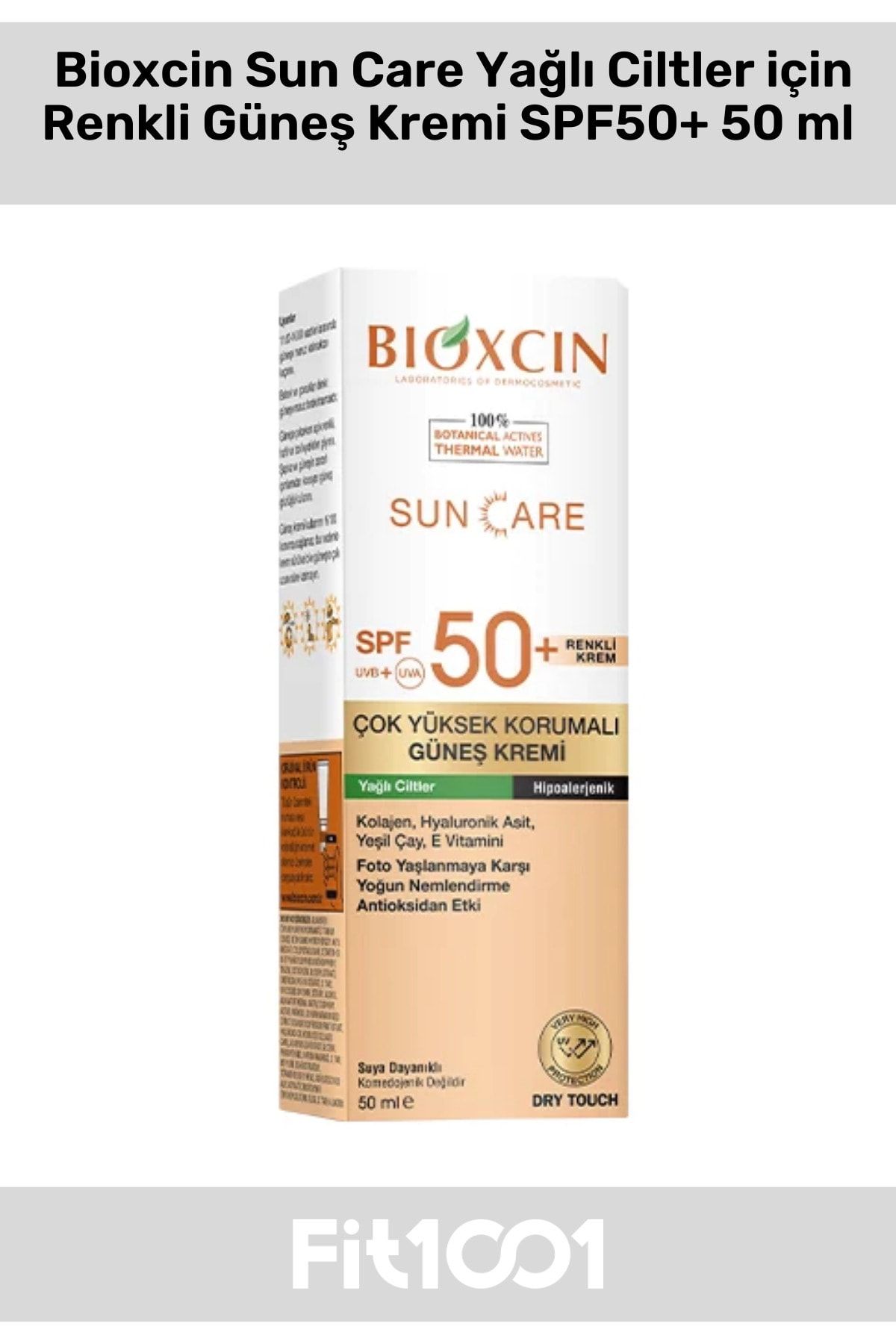 ضد آفتاب رنگی SPF50 + 50 میلی لیتر و نمایشگاه. سرم مراقبت از صورت Lift-Up Now Forming Face Care 30 میلی لیتر Bioxcin
