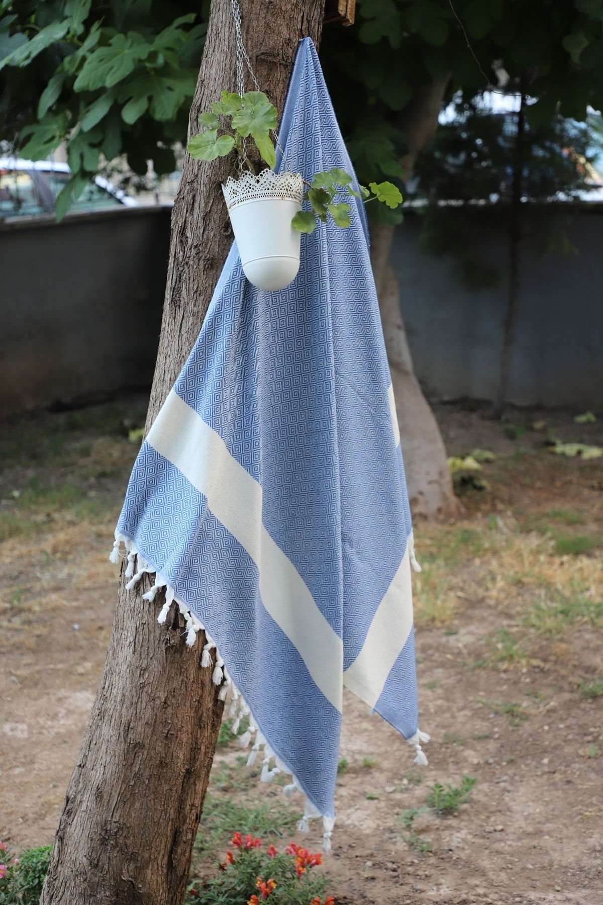 SEMTEKS-BATTAL BOY DIAMOND PATTERN 100% COTTON 100*180 BEACH TOWEL PESTEMAL 4