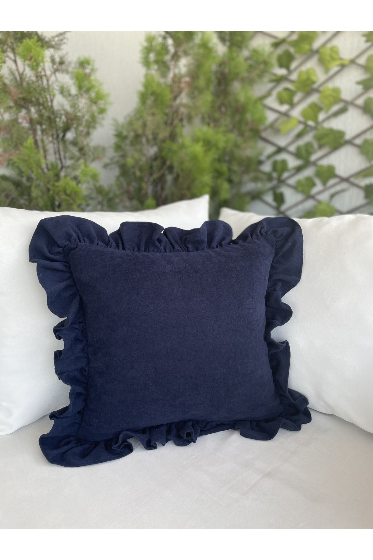 Deep blue shop throw pillows