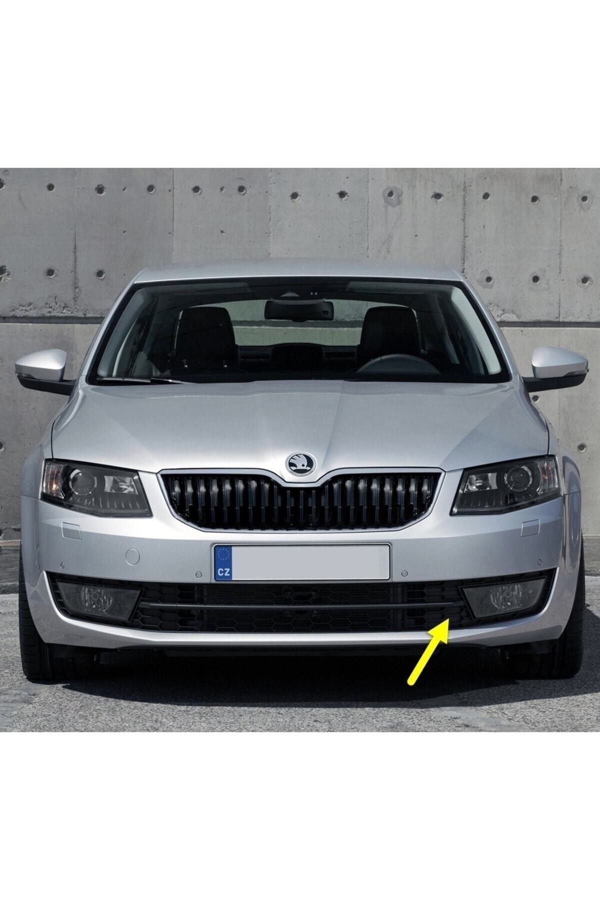 PLASTECH-Skoda Octavia 3 A7 2013-2017 Front Bumper Left Fog Light Frame Honeycomb Grille 5e0807681 1