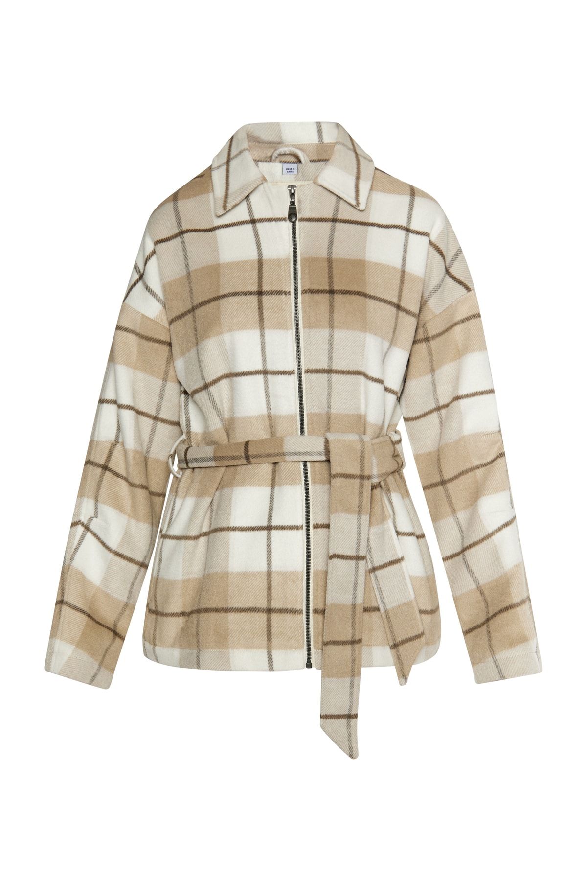 Dreimaster-Transitional jacket with checked pattern 1