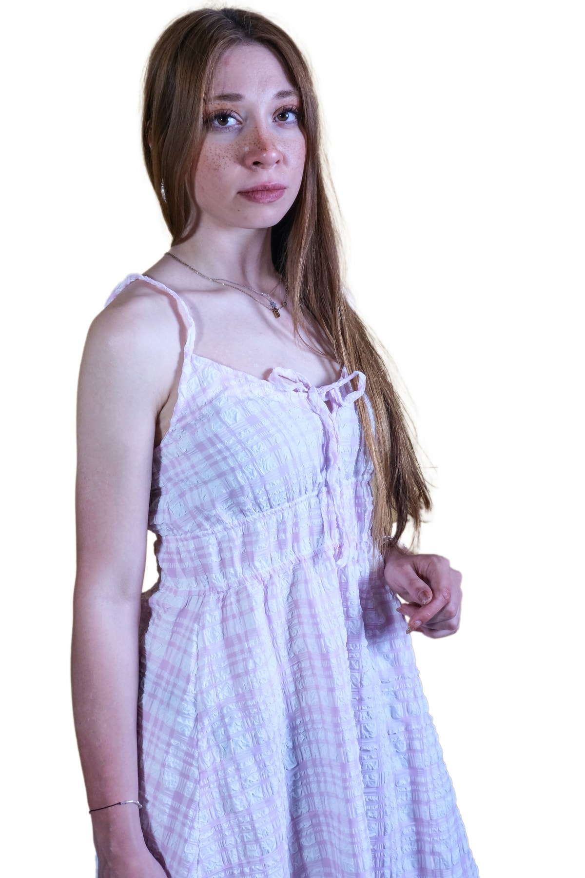 Polka Dot Sweetheart Askılı Elbise