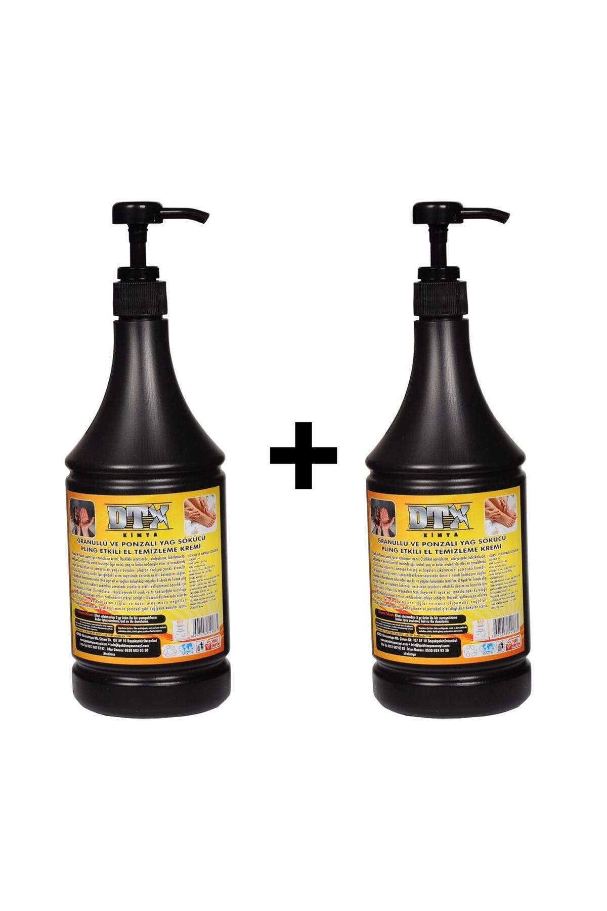 Dtx Kimya 2 Adet Sanayi Tipi Granürlü El Temizleme Kremi ( Sabunu ) 1 kg